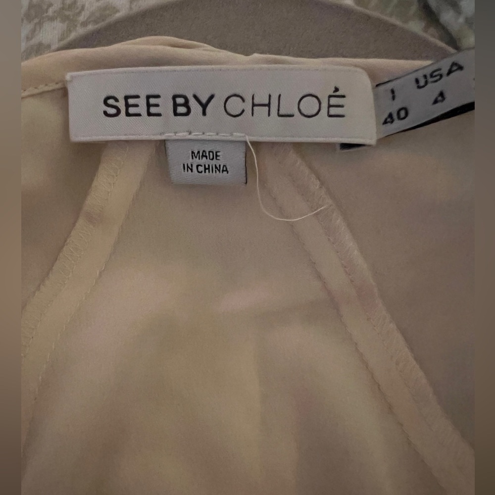 See by Chloe tank top with tassel detail size 4